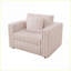 Canapé modulaire simple, moderne minimaliste de 44,9 po avec coussins amovibles lavables pour la chambre à coucher et le salon | Rose clair | Standard-557957936