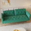 69,7 po de long, velours, lit 2 places, chambre à coucher, style moderne, garniture cloutée, pieds en métal doré, dossier et siège en éponge, assemblage en un rien de temps, méthode simple