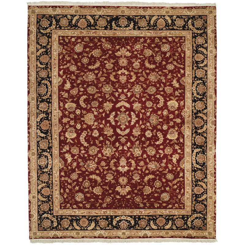 Alwigh Wool Oriental Indoor Rug, Rectangle 7'9" x 9'9"