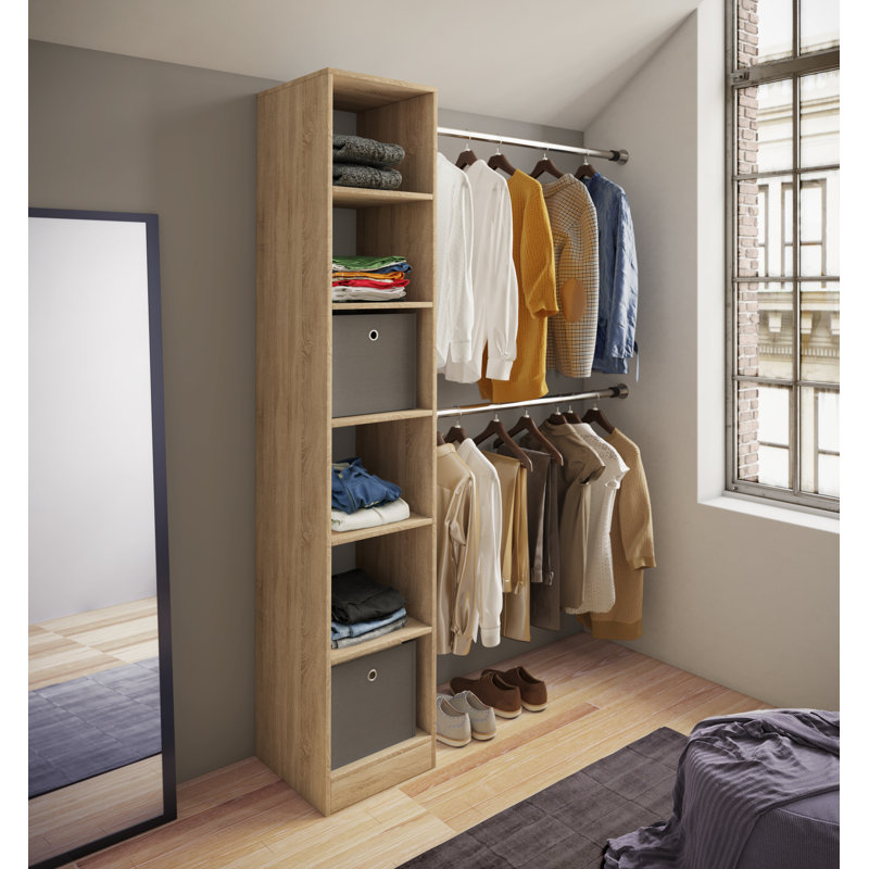 Alfonsas 38cm Closet System, Brown