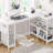 Yessenia L Shaped Computer Desk with Power Outlet & LED Light-1362191746