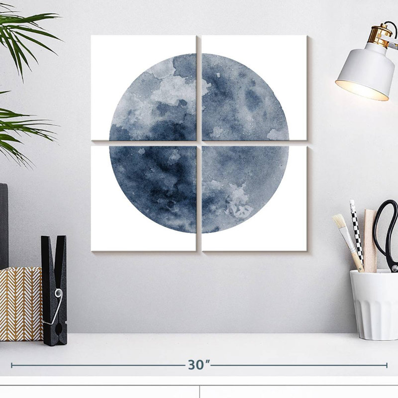 Oberle Celestial Blue Moon, 18" H x 18" W