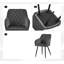 49cm H Velvet Upholstered Metal Armchair-645585782