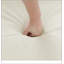 Repose-pieds modulaire contemporain en tissu Lin