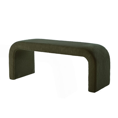 Set Of 3 U-Shaped Modern Bench, Ottoman Bench For Entryway