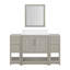 Meuble-lavabo simple 54 po avec plateau intégré et lavabo avec miroir Stovall-903922411