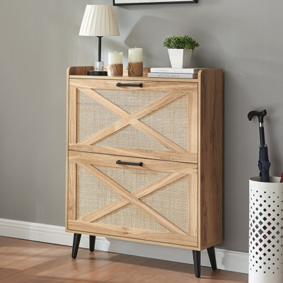 Armoire de rangement pour chaussures Chea avec tablettes réglables