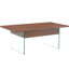 Table basse à plateau relevable multifonctionnel avec motif en marbre et pieds en verre trempé, design moderne pour le salon et le bureau-849244377