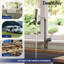Kitchen Faucet with Pull Down Sprayer, DeerValley Waterfall Kitchen Sink Faucet with 3 Spray Modes