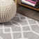 Wincott Ogee Fretwork Dark Gray/Cream Rug