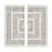 Framed Geometric Rice Paper Panel 2-Piece Shadowbox Wall Decor Set