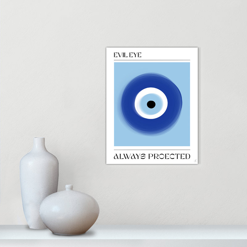 «Evil Eye» par Volfova, No Frame, L 11 po x H 14 po, Toile tendue