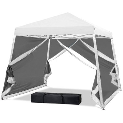 Pop up Patio Gazebo Pop up Patio 10 Ft. W x 10 Ft. D Slant Leg Steel Gazebo