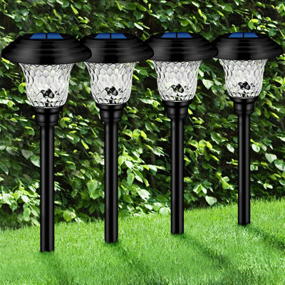 16.3'' Solar Powered Integrated LED Outdoor Floor Lamp