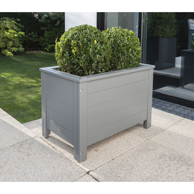 Osier Wood Planter Box, Grey