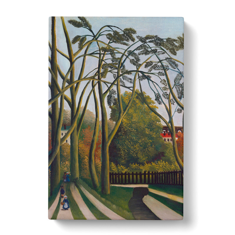 The Banks Of The Bievre by Henri Rousseau - Wrapped Canvas, 50cm H x 35cm W x 3cm D