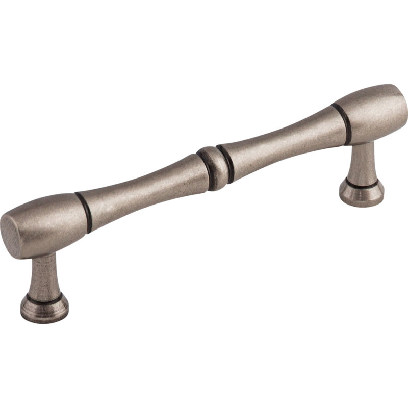 Bamboo Bar Pull, Pewter Antique, 3 3/4" Center to Center