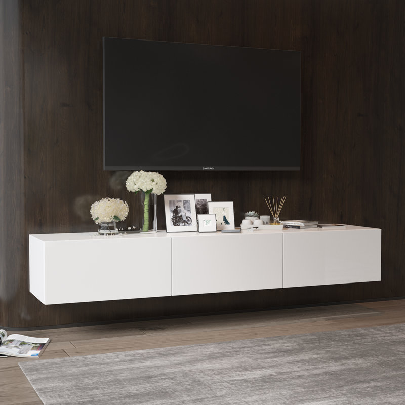 Meuble télé Bernadene, Blanc