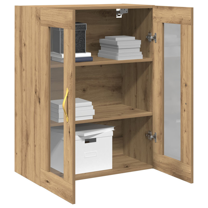 Wall Cabinet Wall-mounted Engineered Wood Modern Storage Solution Decor, Artisan Oak