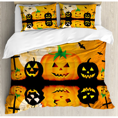 Halloween Eclectic Polyester Duvet Cover