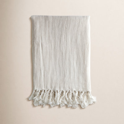 Montauk Linen Hand Woven Throw Blanket