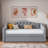 Modern Upholstered Daybed With Led Belt And Trundle-92786966
