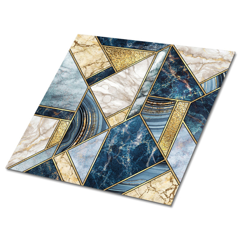 Khylia 30cm W x 30cm L Vinyl Peel and Stick Field Tile
