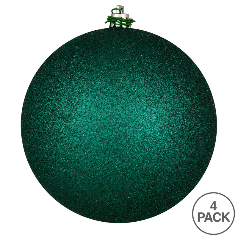 Décoration de boule décorative des Fêtes, H 6 po x l 6 po x P 6 po, Bleu sarcelle foncé