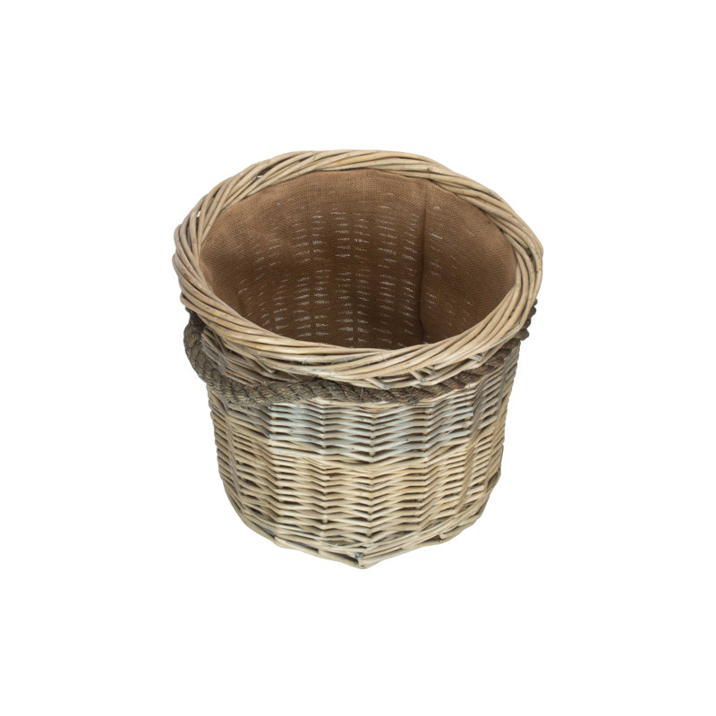 Medium Round Log Wicker Basket