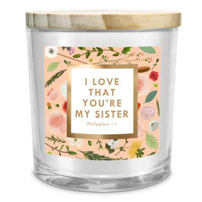 Fresh Scented Jar Candle with Glass Holder