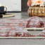 Tapis géométrique lavable à motif abstrait pour salle à manger de salon-1722472290