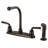 Kingston Brass Restoration Two-Handle 8" Centerset Kitchen Faucet-66069196-66069193