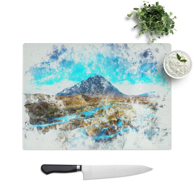 Tempered Glass Glencoe in Scotland Chopping Board