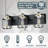 Vintage Bathroom Vanity Light Fixture With Meshy Lantern Design, 3-Light Over Mirror Lighting, Dimmable Function, E26 Base Socket, Matte Black And Bronze Finish