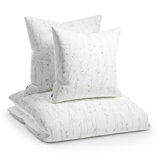 Polyester Flowered Duvet Cover Set with Pillow Shams