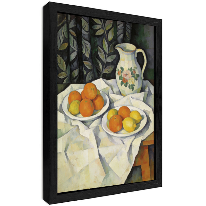 «Black vintage encadré», art mural de style cubisme, impressions encadrées, H 11 po x l 9 po