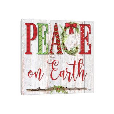 Peace On Earth by Mollie B. - Wrapped Canvas Print