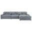 Canapé modulaire rembourré Cassidy Fog-1858220238