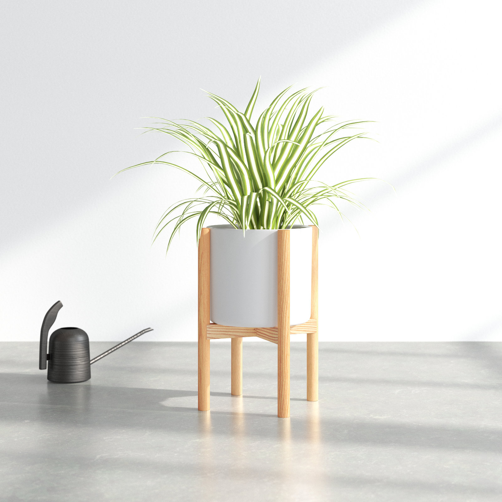 Dominic Pot Planter, White