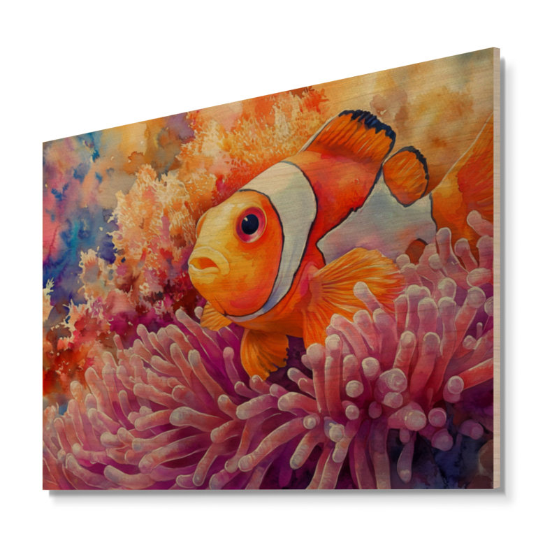 Sheeley I - Décoration murale bord de mer en bois, 18" H x 24" W, Rectangle