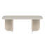 Table basse élégante, couleur grès et travertin, 47,2 po x 16,3 po x 23,4 po | 100% panneau de particules enduit de mélamine, épaisseur: 0,7 pouce | Conception durable et élégante, parfaite pour le salon et les décors modernes-486838244-486838255