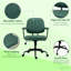Chaise de bureau, réglable pour la maison et le bureau, sièges confortables avec une ambiance rétro élégante
