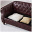 Canapé Chesterfield de salon avec design capitonné et rangement classique, revêtement en similicuir pour un confort élégant