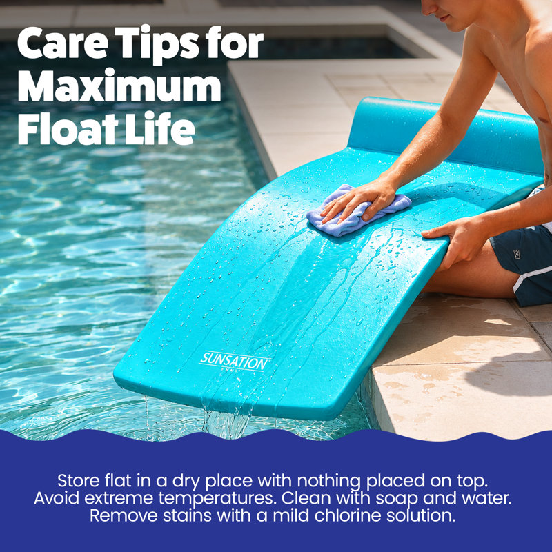 Flotteur de piscine en mousse de 1,75 po TRC Sunsation, Bleu sarcelle tropical