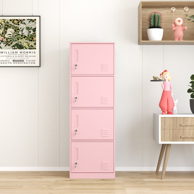 Metal Lockers For Employees,office Storage Locker With 4 Door,tall Locker Cabinet For Employees,school, Office, Home, Gym,bedroom