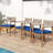 Braided Wood Patio Dining Chairs Of 4, All - Weather, Look, Beige Rope, And Ergonomic Design For Poolside Relaxation Wood, Outdoor Chairs, Stylish Detailing, Decor-1454213415