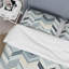 Ensemble de housse de couette à chevrons gris et blanc à chevrons-1856276611