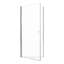 Porte de douche pivotante sans cadre l 34 po x H 72 po avec porte de douche en verre trempé épais de 1/4 po (6 mm)-123698725