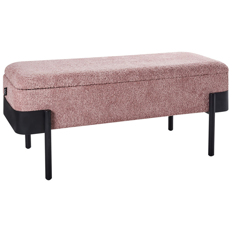 Storage Bench WARREN Chenille, Pink
