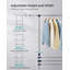 Adjustable Rolling Clothing Rack